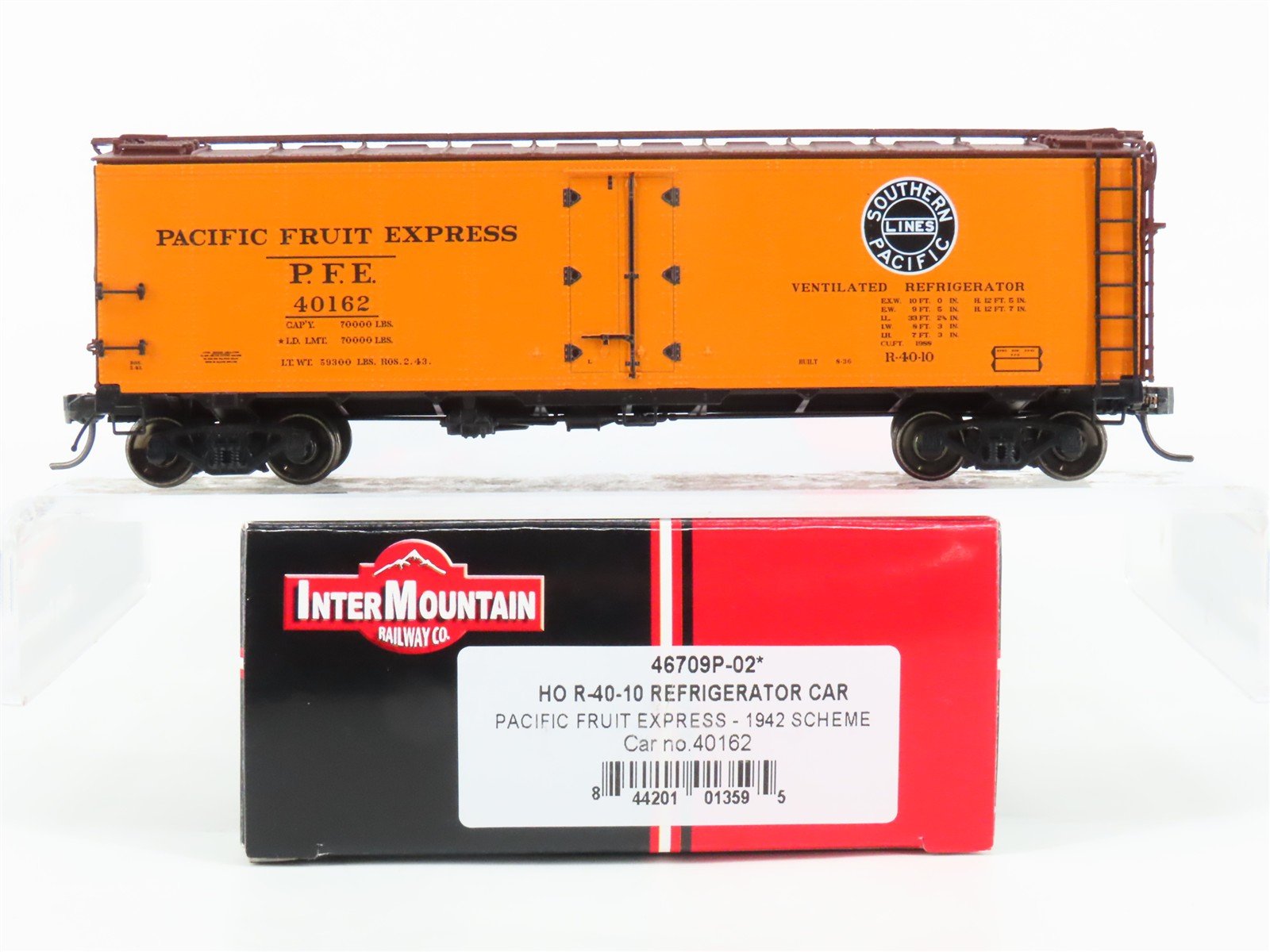 HO Intermountain 46709P-02 PFE Southern Pacific R-40-10 Refrigerator Car #40162