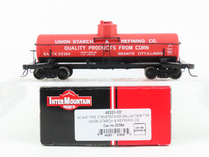 HO Scale Intermountain 46331-03 GATX Union Starch Single Dome Tankcar #22364