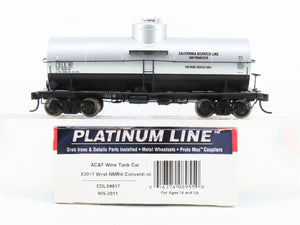HO Scale Walthers 905-2011 CDLX California Dispatch Single Dome Tankcar #817
