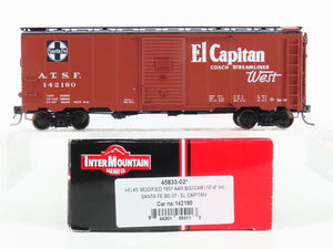HO Scale Intermountain 45833-02 ATSF Santa Fe 40' 1937 AAR Boxcar #142190