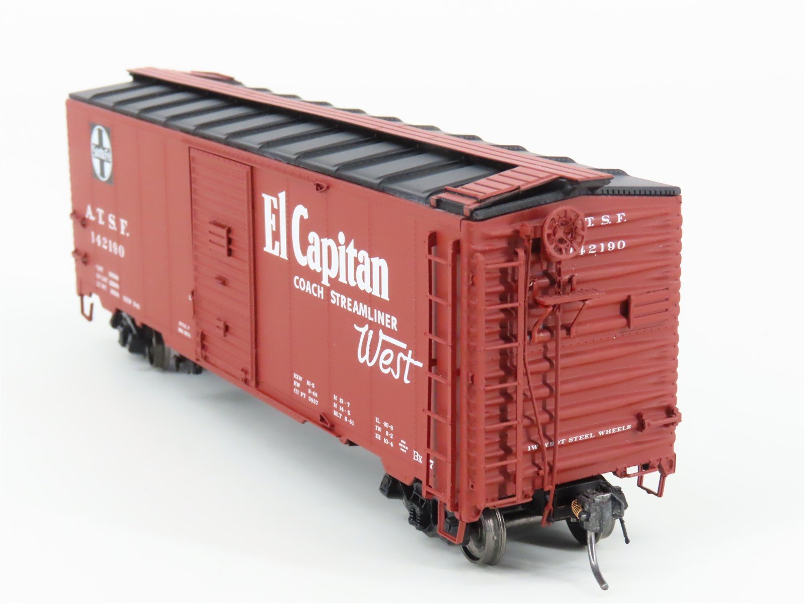 HO Scale Intermountain 45833-02 ATSF Santa Fe 40' 1937 AAR Boxcar #142190