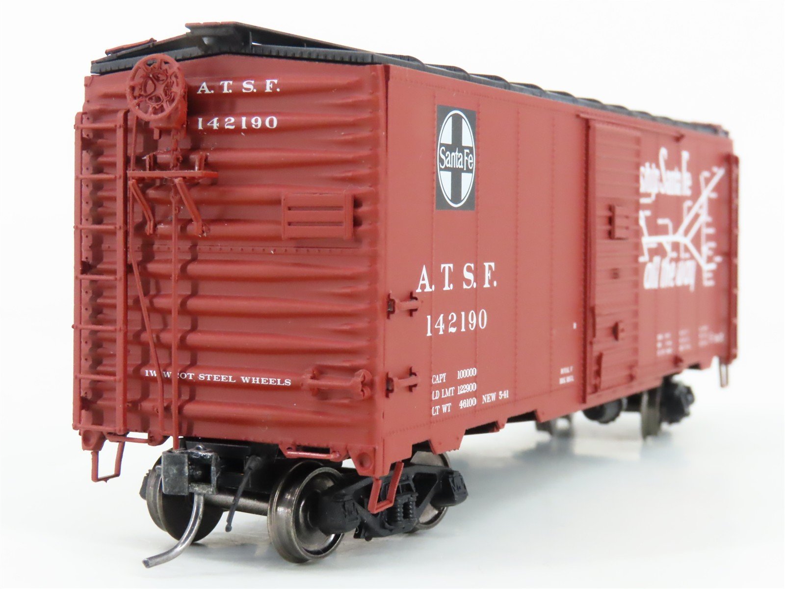 HO Scale Intermountain 45833-02 ATSF Santa Fe 40' 1937 AAR Boxcar #142190