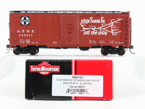 HO Scale Intermountain 45833-03 ATSF Santa Fe 40' 1937 AAR Boxcar #142211