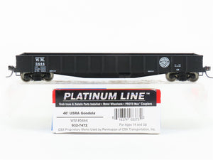 HO Scale Walthers Platinum 932-7472 WM Western Maryland 46' USRA Gondola #5444