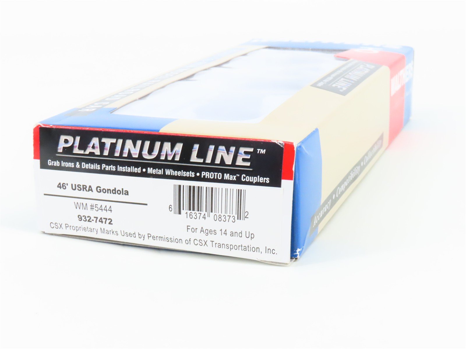HO Scale Walthers Platinum 932-7472 WM Western Maryland 46' USRA Gondola #5444