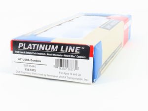 HO Scale Walthers Platinum 932-7472 WM Western Maryland 46' USRA Gondola #5444