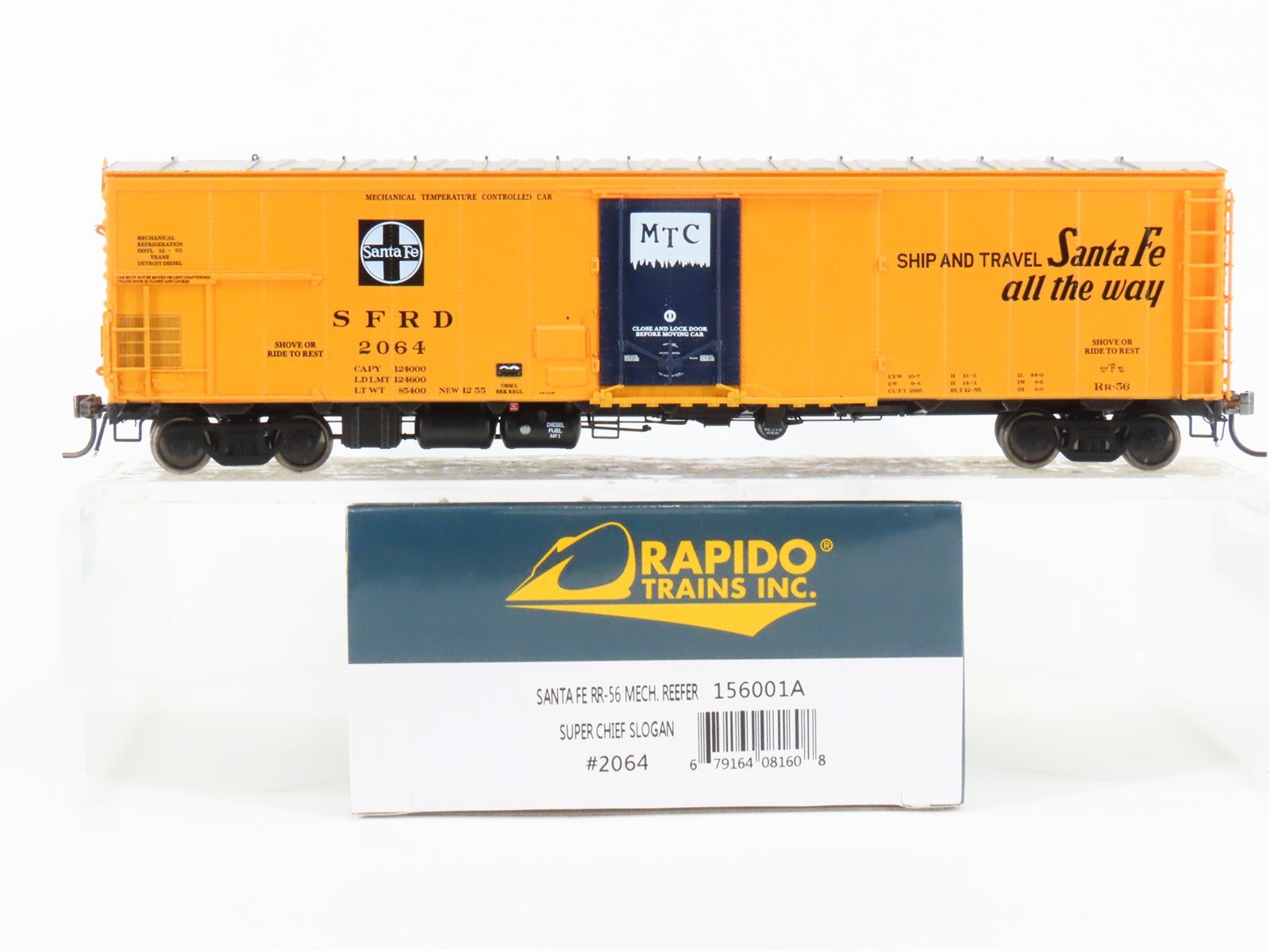 HO Scale Rapido 156001A SFRD Santa Fe 