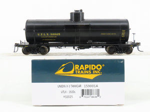 HO Scale Rapido 159001A UTLX Union Tank Car Co. Single Dome Tankcar #32025