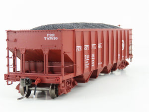 HO Scale Rapido 178003A PRR Pennsylvania H21A 4-Bay Hopper #743816 w/ Coal Load
