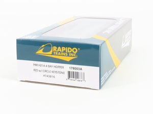 HO Scale Rapido 178003A PRR Pennsylvania H21A 4-Bay Hopper #743816 w/ Coal Load