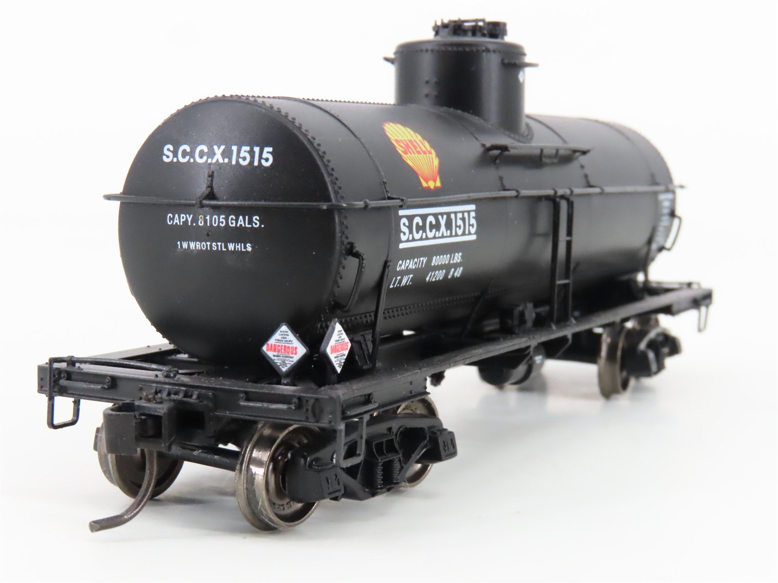 HO Scale Proto 2000 SCCX Shell Oil 8k Gal Type 21 Single Dome Tankcar #1515