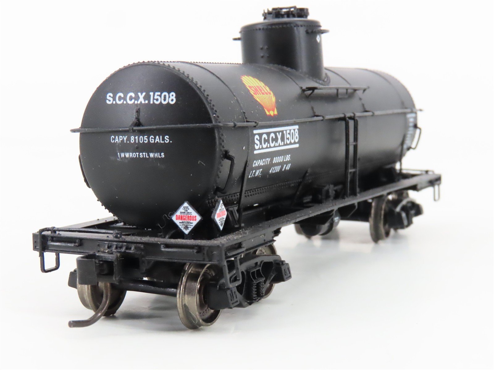 HO Scale Proto 2000 SCCX Shell Oil 8k Gal Type 21 Single Dome Tankcar #1508
