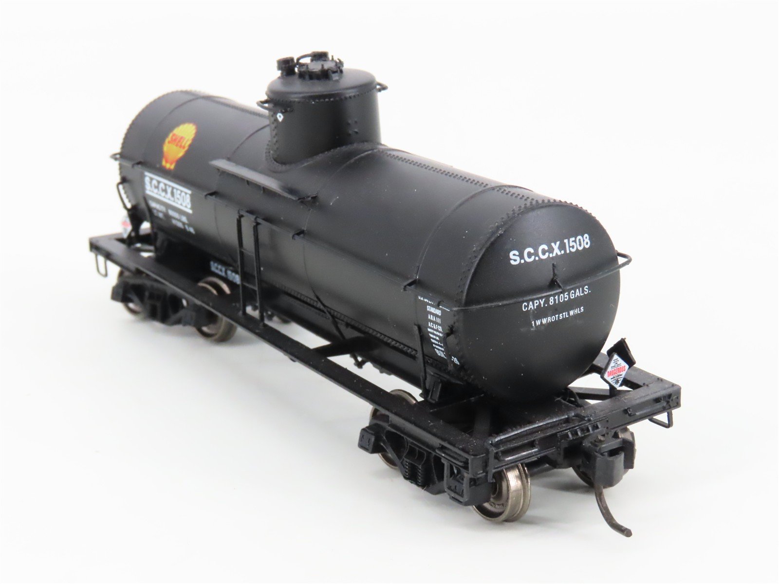 HO Scale Proto 2000 SCCX Shell Oil 8k Gal Type 21 Single Dome Tankcar #1508