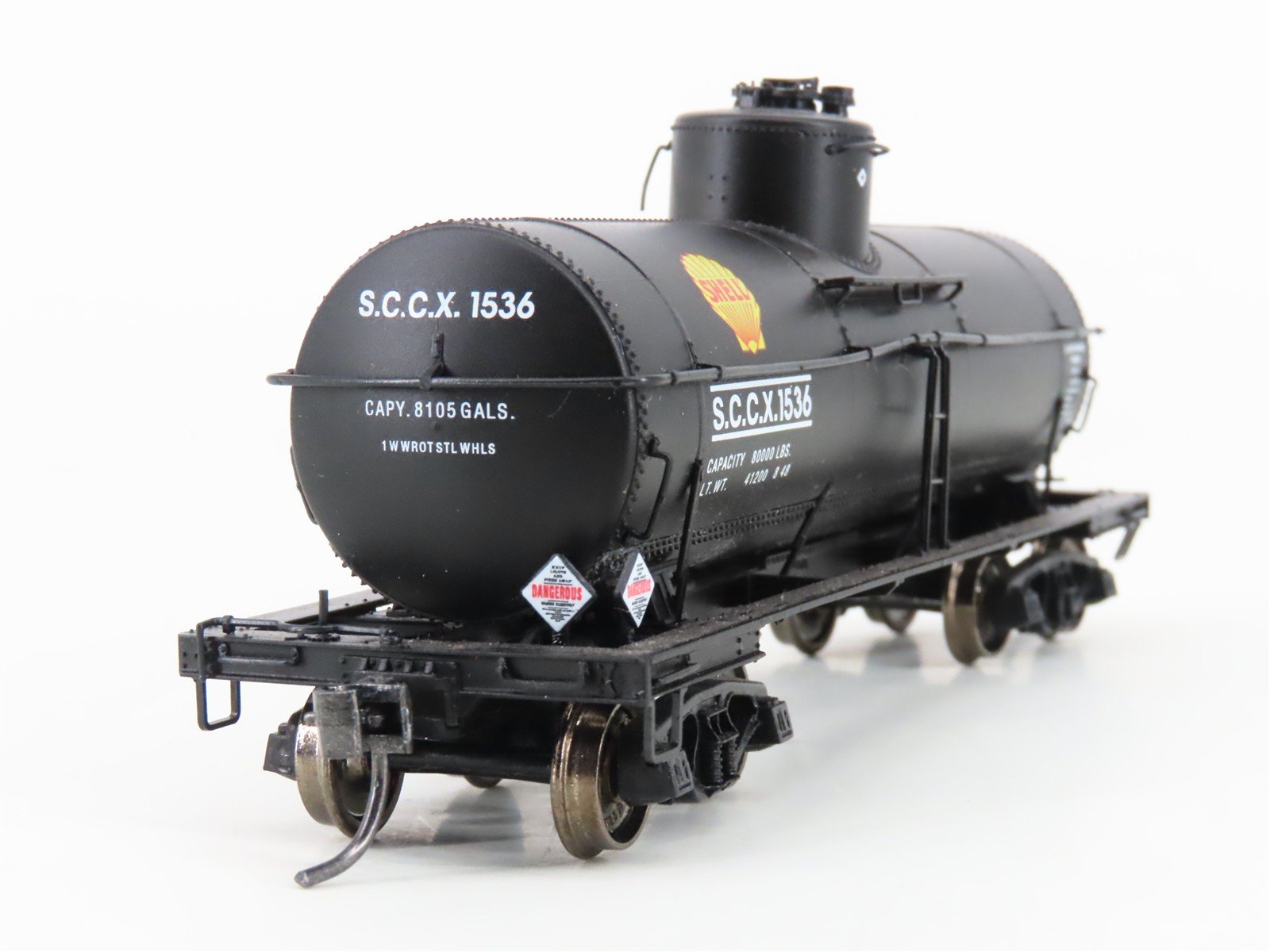 HO Scale Proto 2000 SCCX Shell Oil 8k Gal Type 21 Single Dome Tankcar #1508
