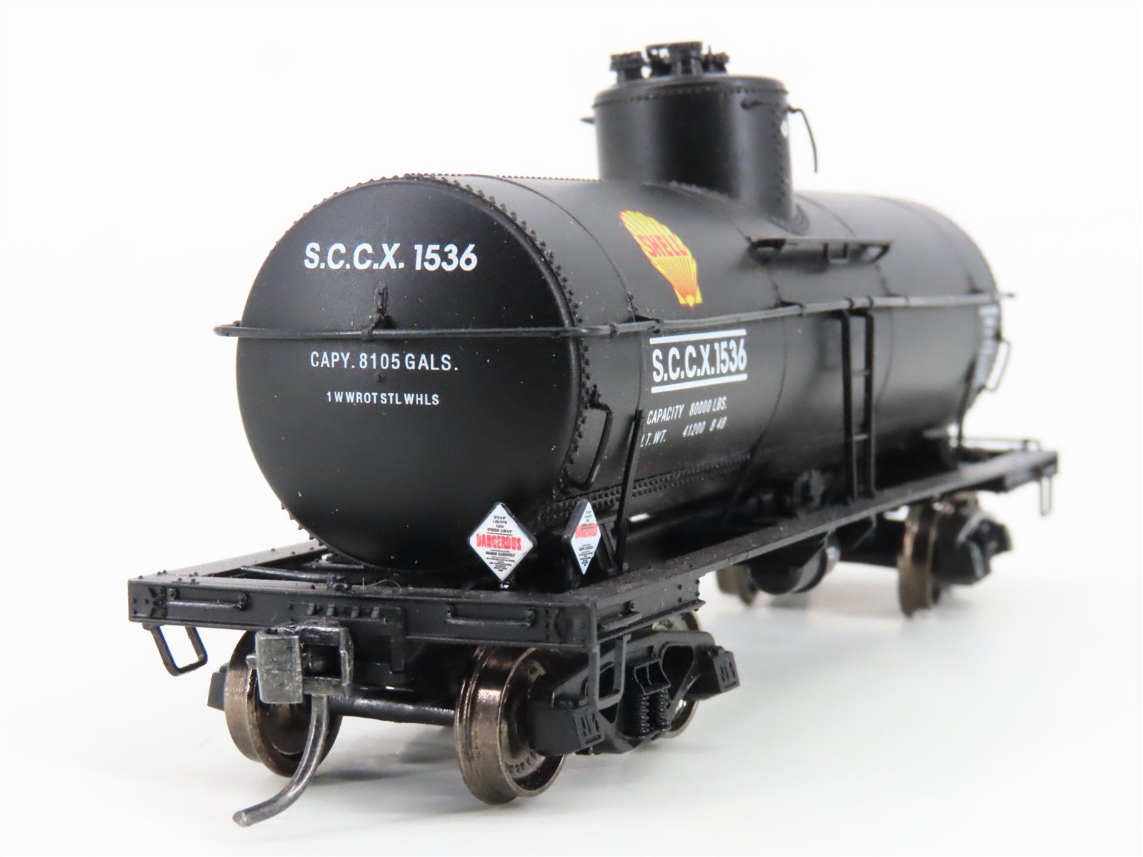 HO Scale Proto 2000 SCCX Shell Oil 8k Gal Type 21 Single Dome Tankcar #1508