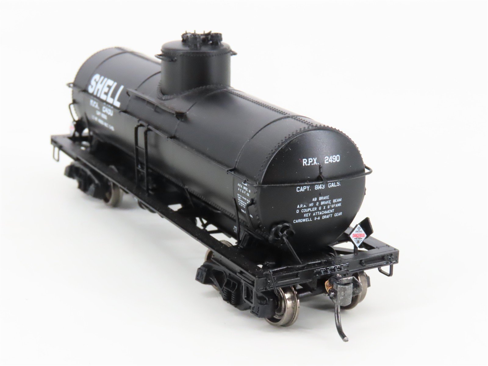HO Scale Proto 2000 30652 RPX Shell 8k Gal Type 21 Single Dome Tankcar #2490