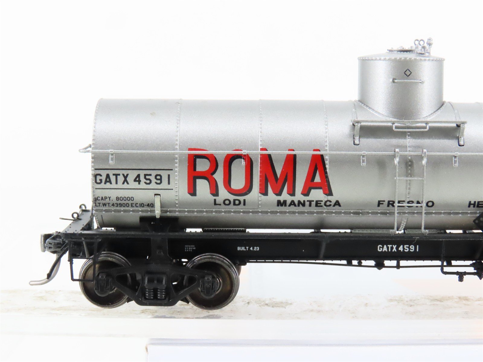 HO Scale Tangent 19120-04 GATX Roma Wine California Single Dome Tankcar #4591