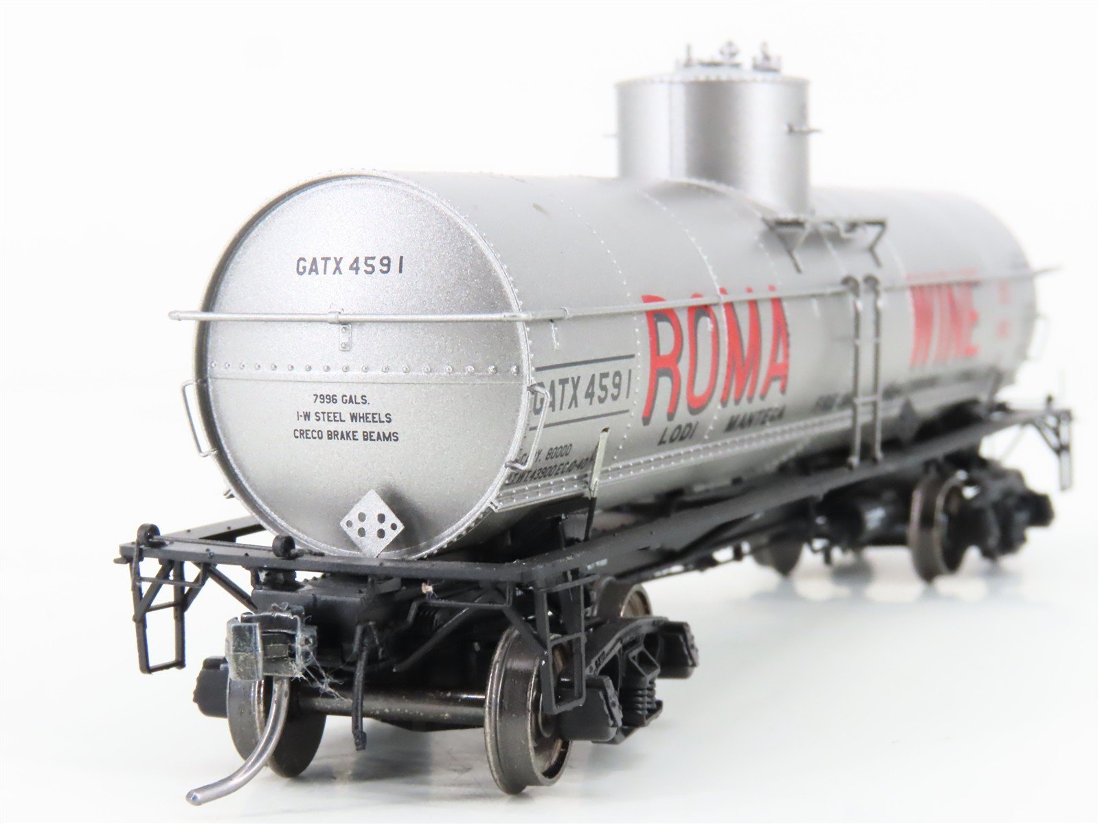 HO Scale Tangent 19120-04 GATX Roma Wine California Single Dome Tankcar #4591