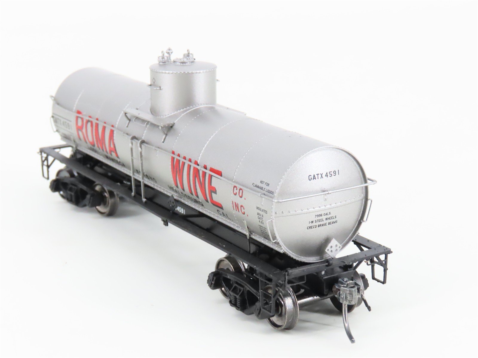 HO Scale Tangent 19120-04 GATX Roma Wine California Single Dome Tankcar #4591