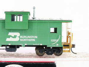 HO Atlas 1901-2 BN Burlington Northern Wide Vision Caboose #12203 Weathered