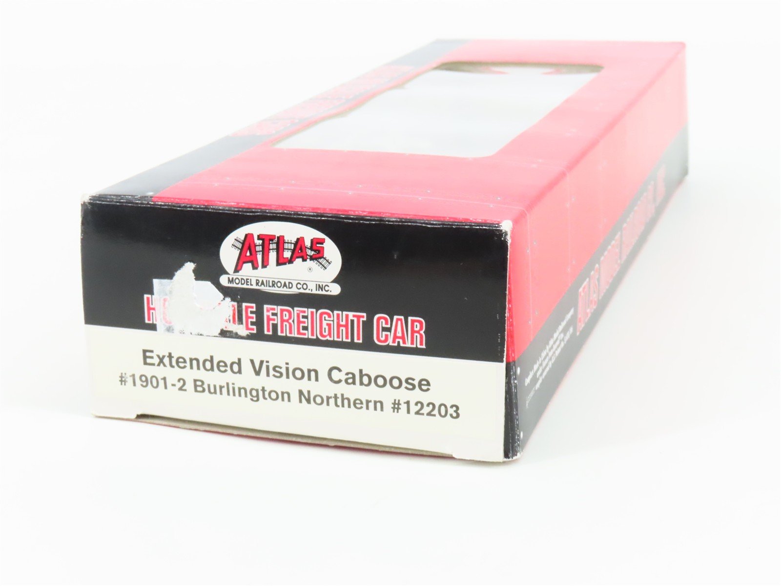HO Atlas 1901-2 BN Burlington Northern Wide Vision Caboose #12203 Weathered