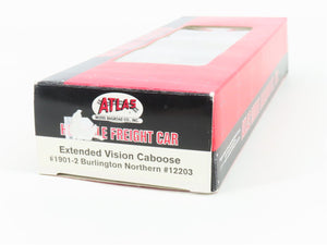 HO Atlas 1901-2 BN Burlington Northern Wide Vision Caboose #12203 Weathered