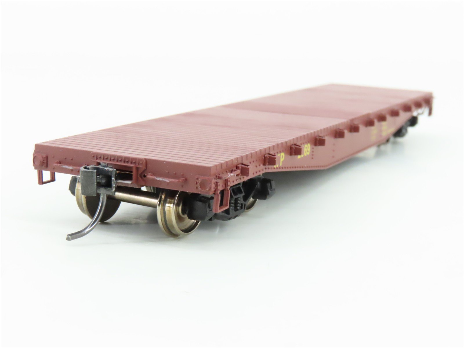 HO Scale Red Caboose RC-22171 WP Western Pacific 42' Fishbelly Flatcar #2869