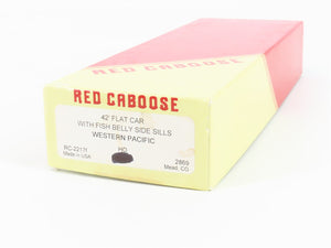 HO Scale Red Caboose RC-22171 WP Western Pacific 42' Fishbelly Flatcar #2869