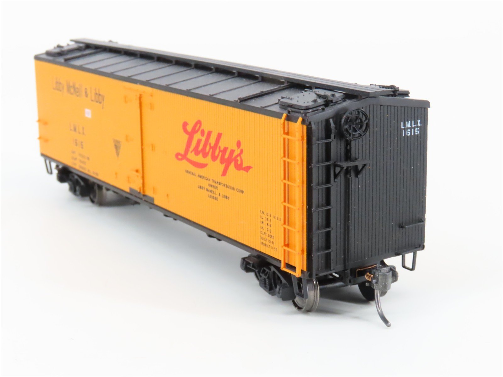 HO Scale Red Caboose RC-4425-2 LMLX Libby McNeill R-30-12-9 Reefer Car #1615