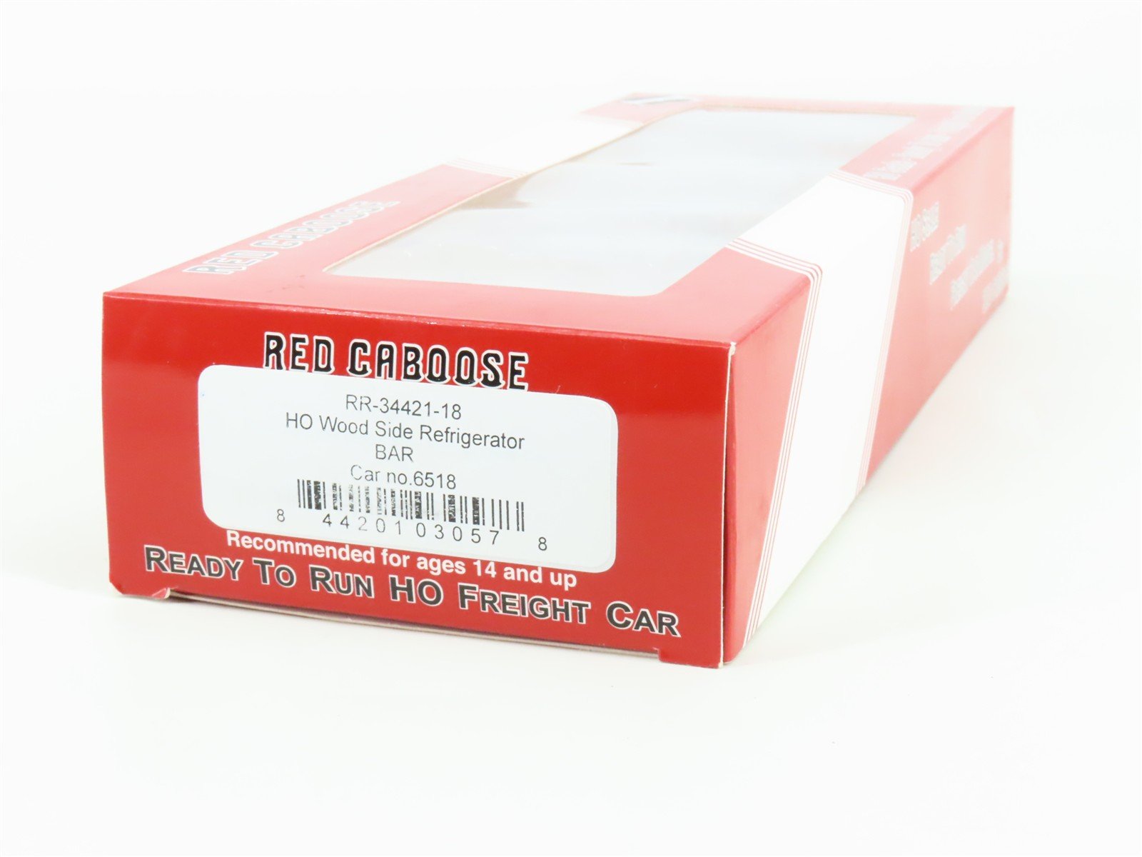 HO Scale Red Caboose RR-34421-18 BAR Bangor & Aroostook Reefer Car #6518
