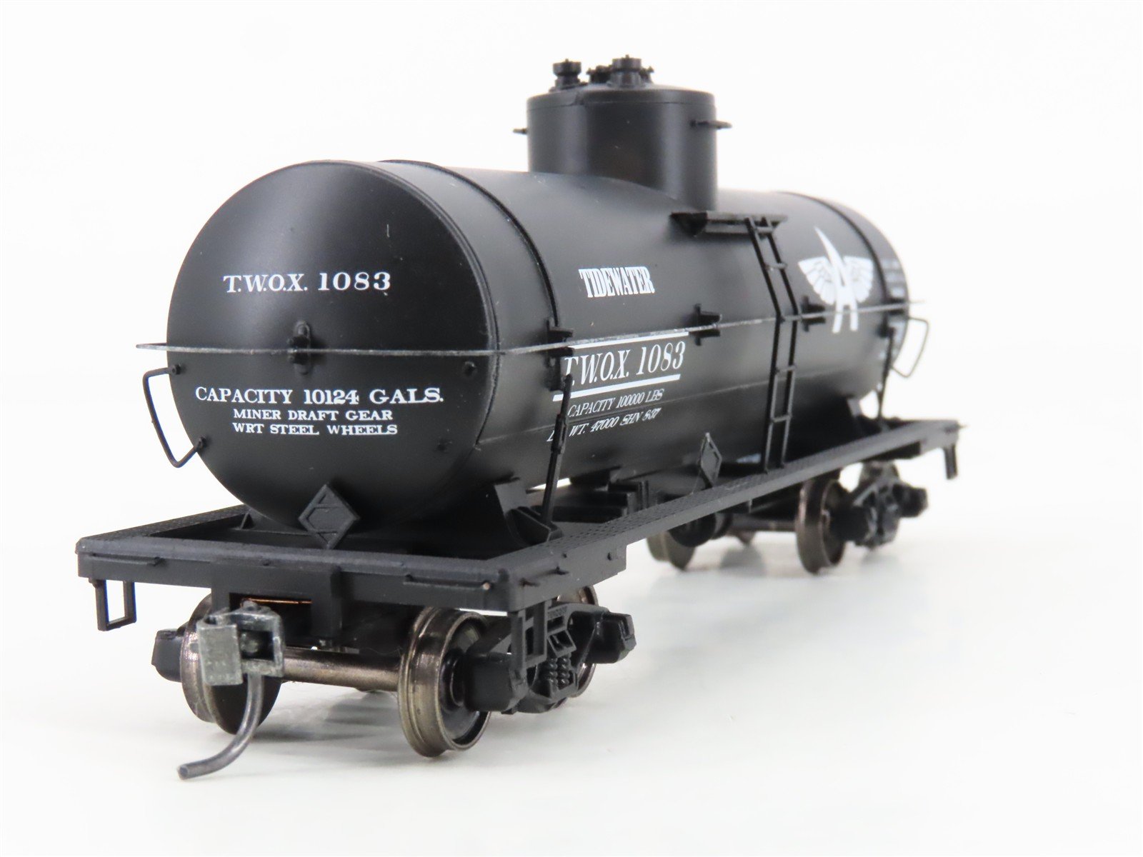 HO Scale Red Caboose RR-33054-01 TWOX Tidewater Single Dome Tankcar #1083