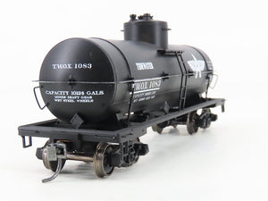 HO Scale Red Caboose RR-33054-01 TWOX Tidewater Single Dome Tankcar #1083