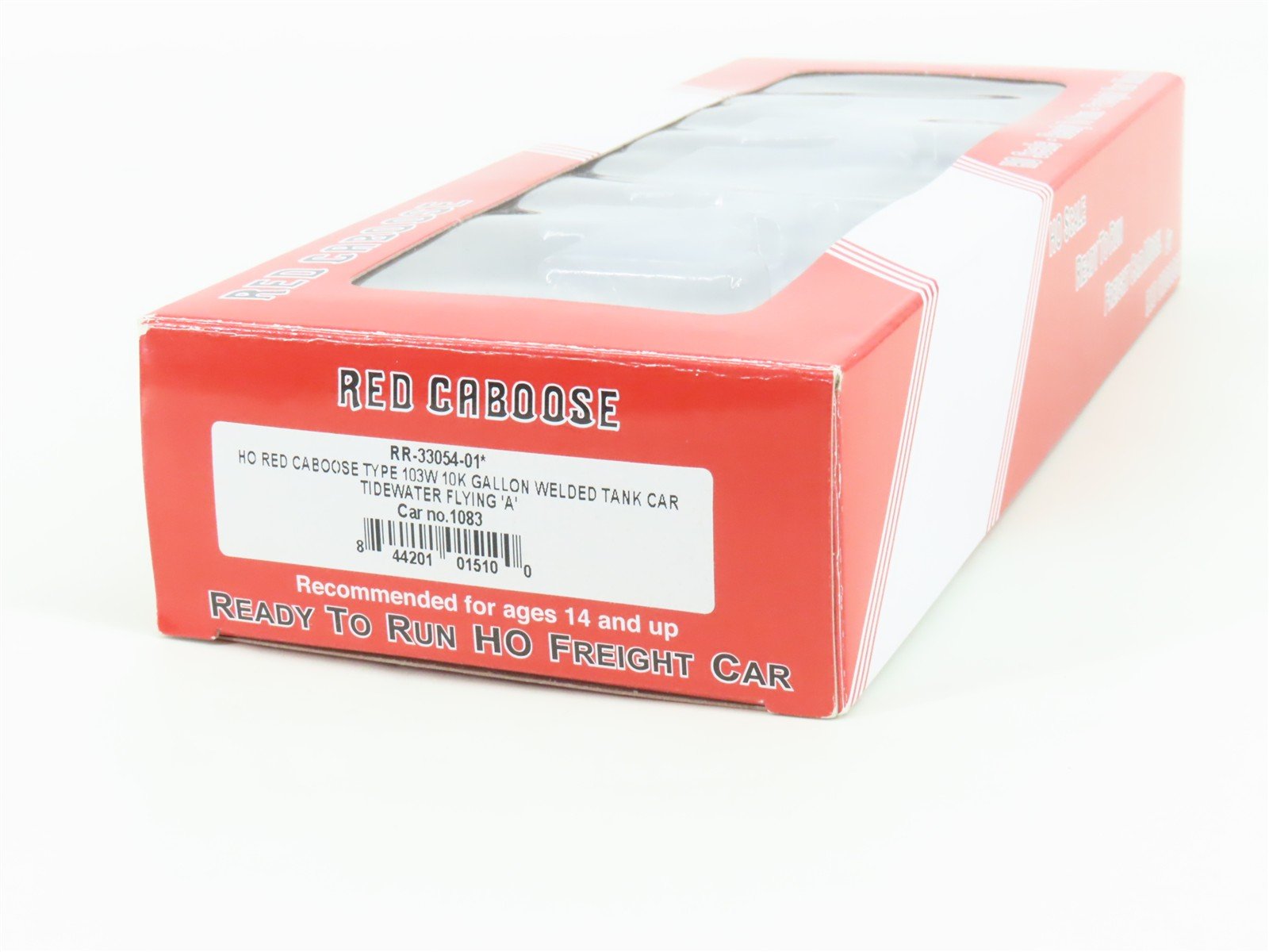 HO Scale Red Caboose RR-33054-01 TWOX Tidewater Single Dome Tankcar #1083