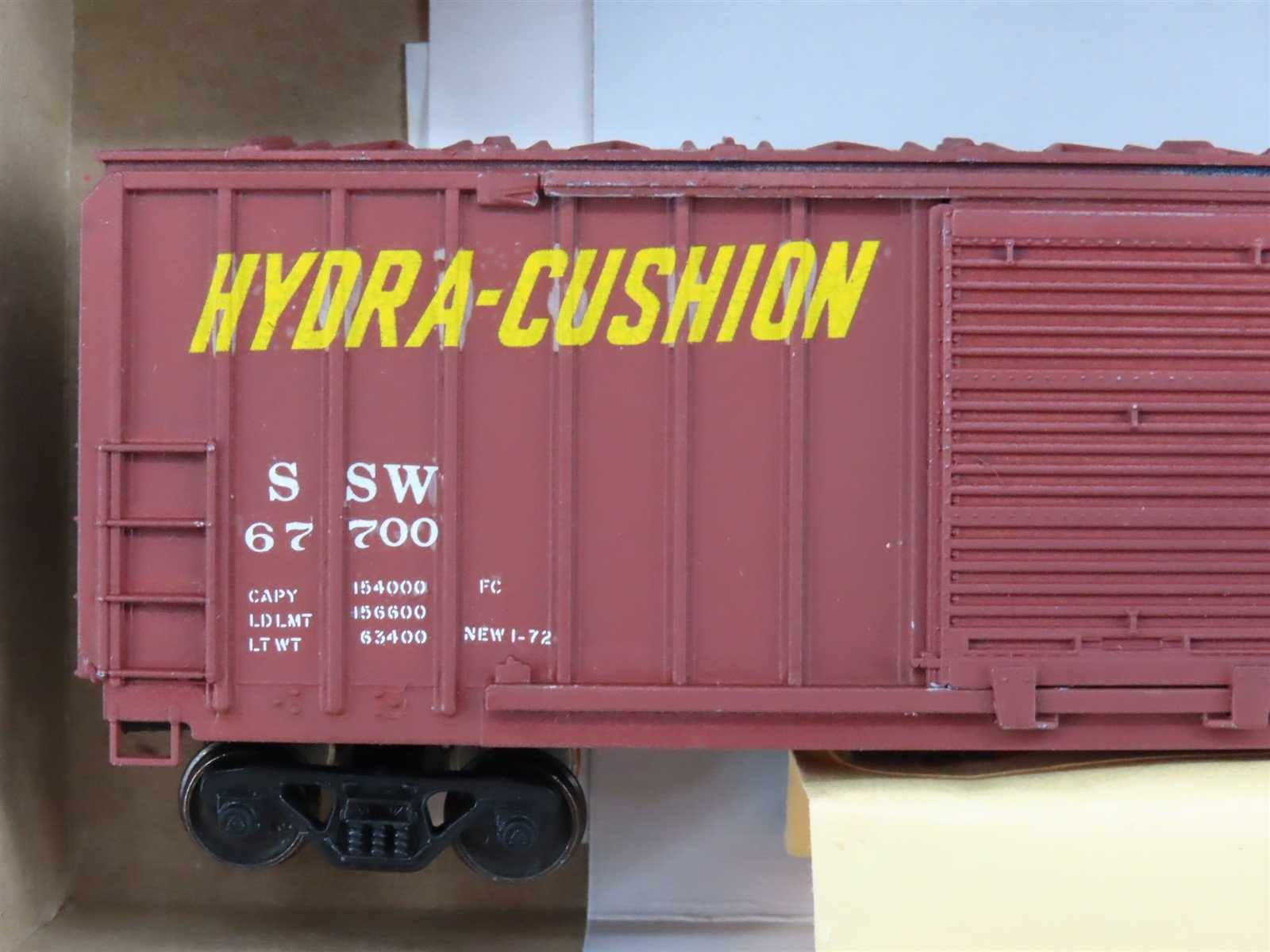 HO Scale Athearn 5070 SSW Cotton Belt 50' Double Door Box Car #67700 Custom