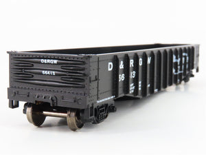 HO Scale Athearn Bev-Bel 1346-3 D&RGW Rio Grande 50' Open Steel Gondola #56413