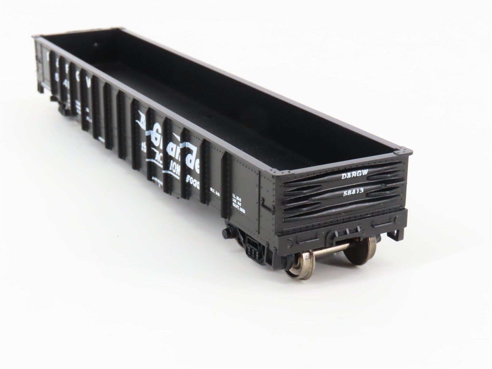 HO Scale Athearn Bev-Bel 1346-3 D&RGW Rio Grande 50' Open Steel Gondola #56413