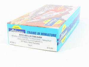 HO Scale Athearn Bev-Bel 1346-3 D&RGW Rio Grande 50' Open Steel Gondola #56413