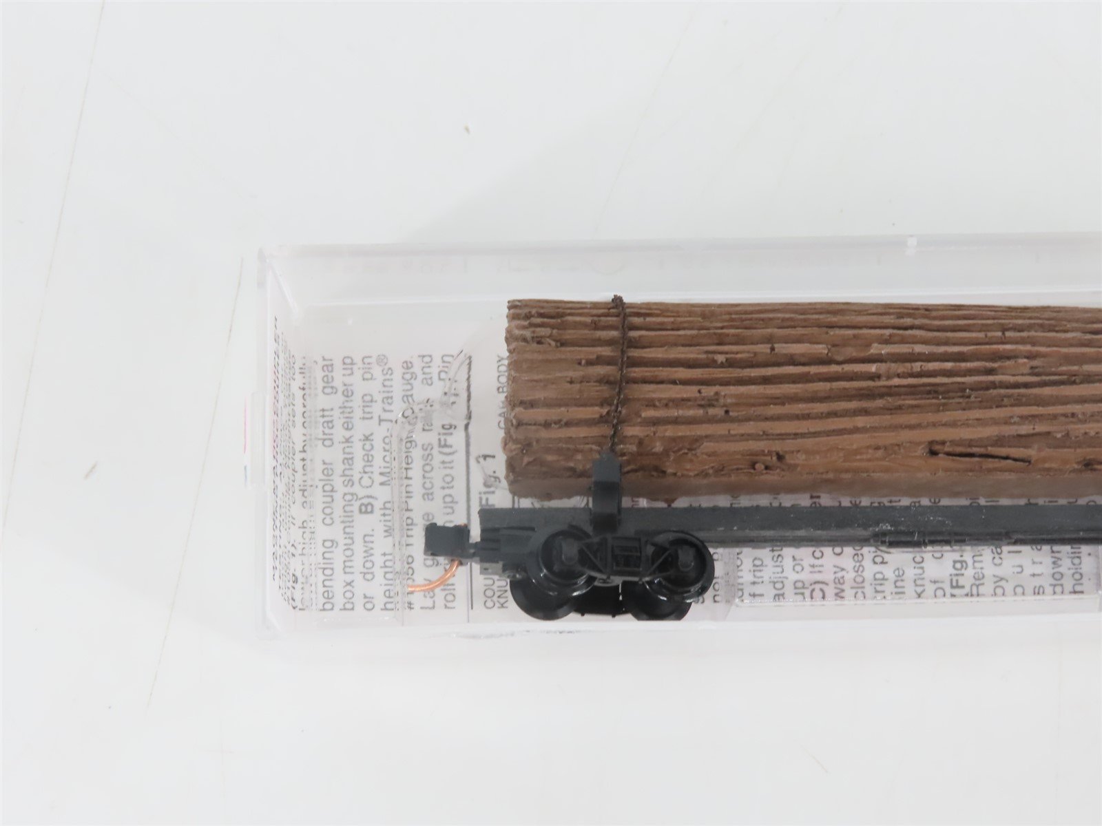 N Scale Micro-Trains MTL 113030 40' Skeleton Log Car w/ Log Load