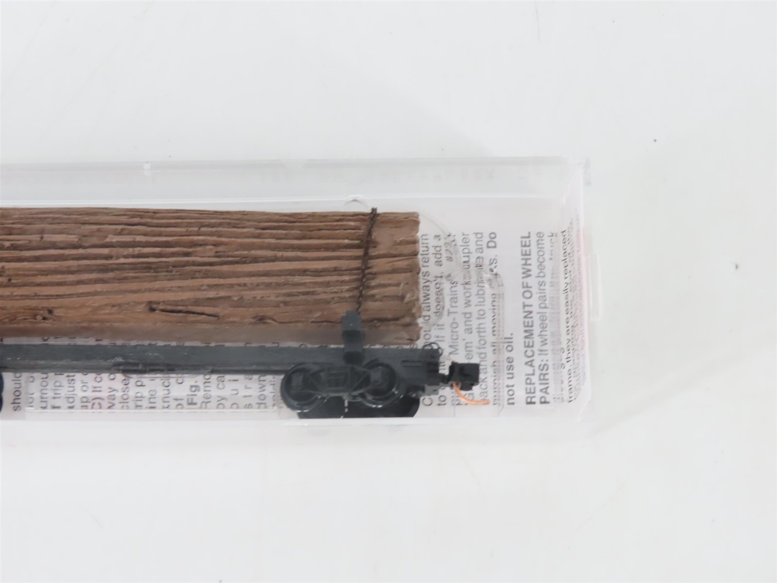 N Scale Micro-Trains MTL 113030 40' Skeleton Log Car w/ Log Load