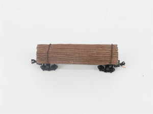 N Scale Micro-Trains MTL 113030 40' Skeleton Log Car w/ Log Load