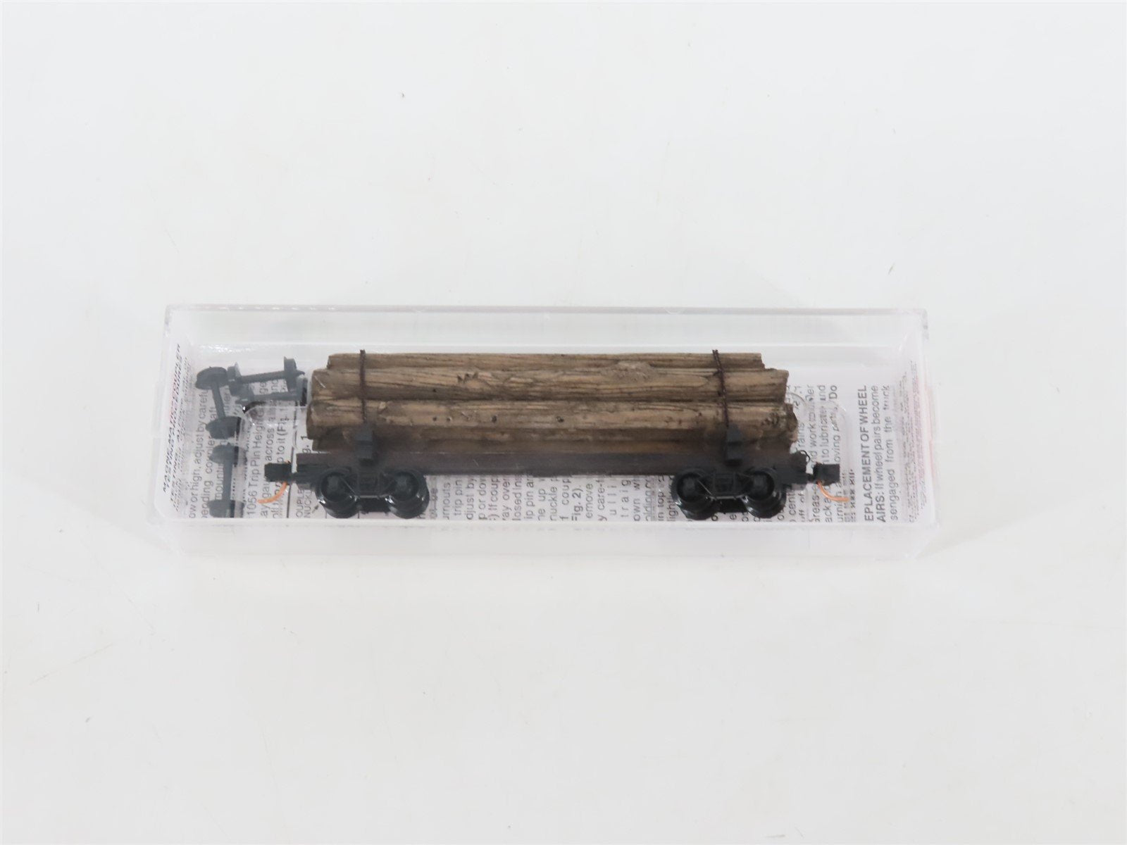 N Scale Micro-Trains MTL 113040 40' Skeleton Log Car w/ Log Load