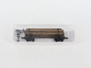 N Scale Micro-Trains MTL 113040 40' Skeleton Log Car w/ Log Load