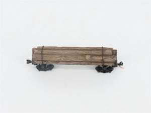 N Scale Micro-Trains MTL 113040 40' Skeleton Log Car w/ Log Load