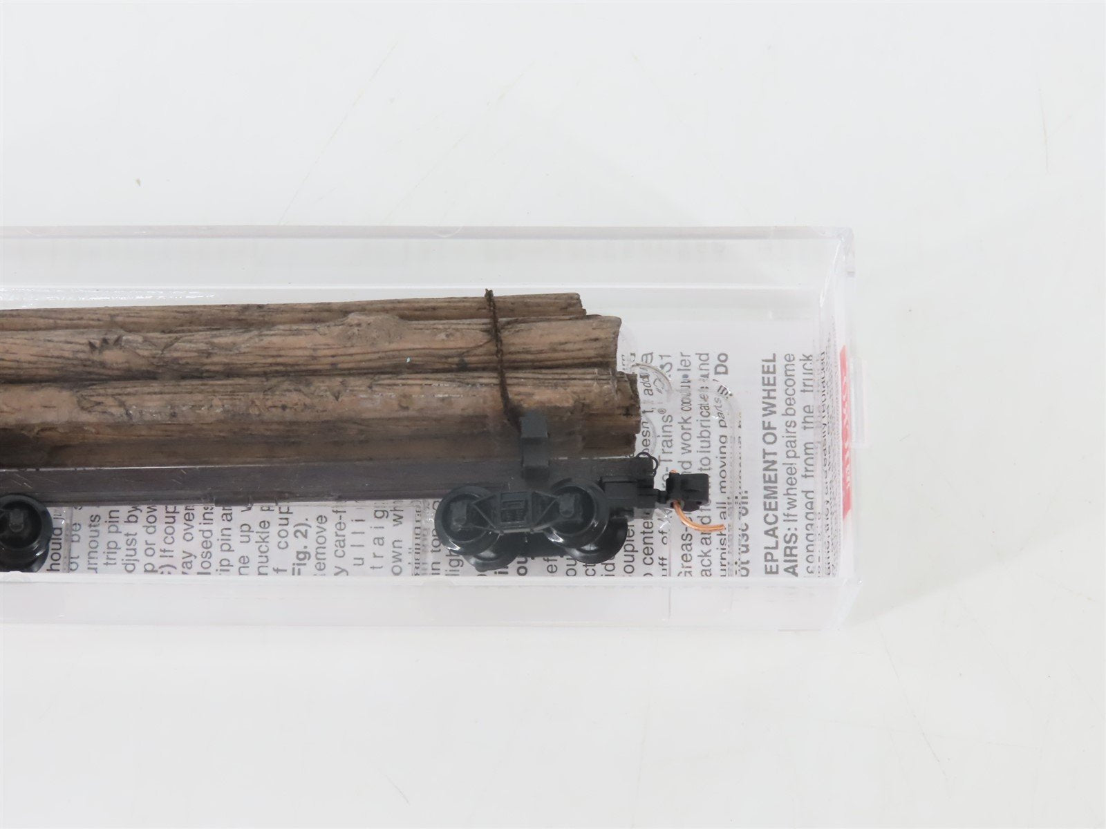 N Scale Micro-Trains MTL 113040 40' Skeleton Log Car w/ Log Load
