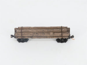 N Scale Micro-Trains MTL 113040 40' Skeleton Log Car w/ Log Load