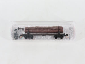 N Scale Micro-Trains MTL 113020 40' Skeleton Log Car w/ Log Load