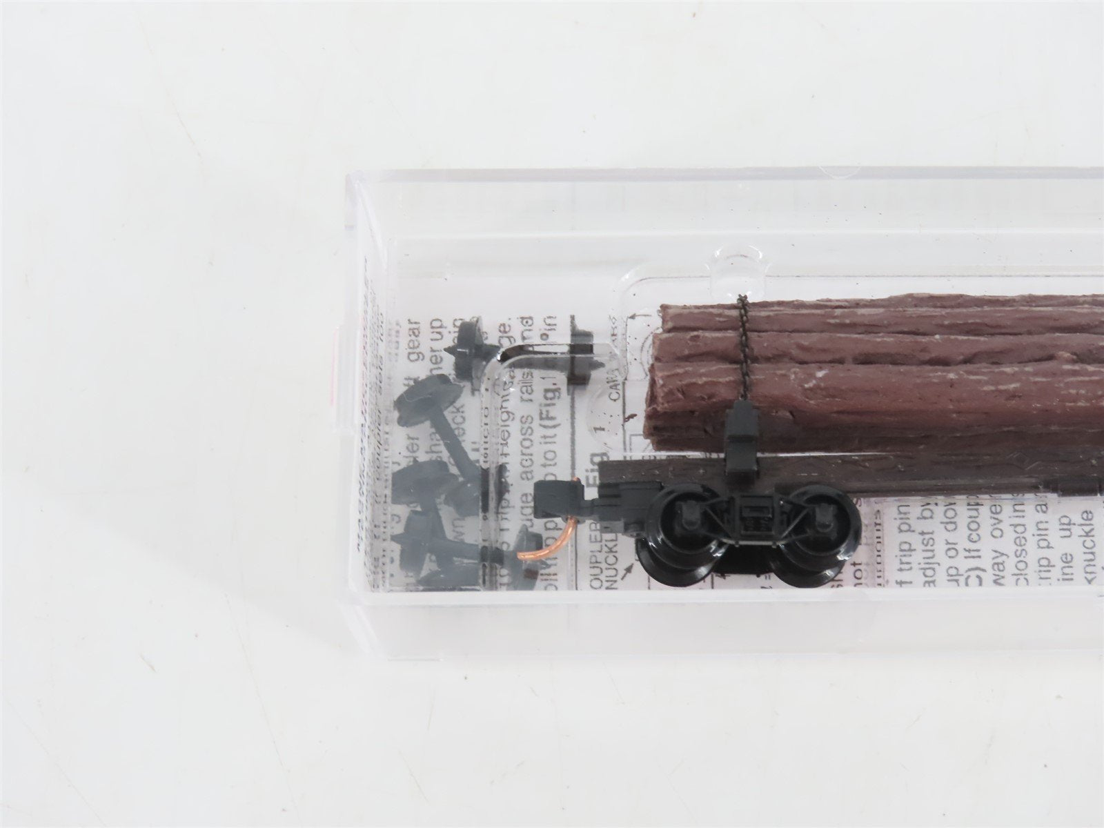 N Scale Micro-Trains MTL 113020 40' Skeleton Log Car w/ Log Load