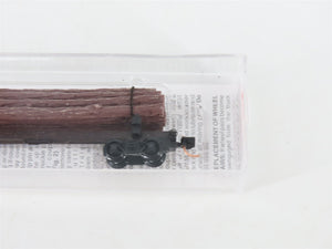 N Scale Micro-Trains MTL 113020 40' Skeleton Log Car w/ Log Load