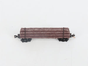 N Scale Micro-Trains MTL 113020 40' Skeleton Log Car w/ Log Load