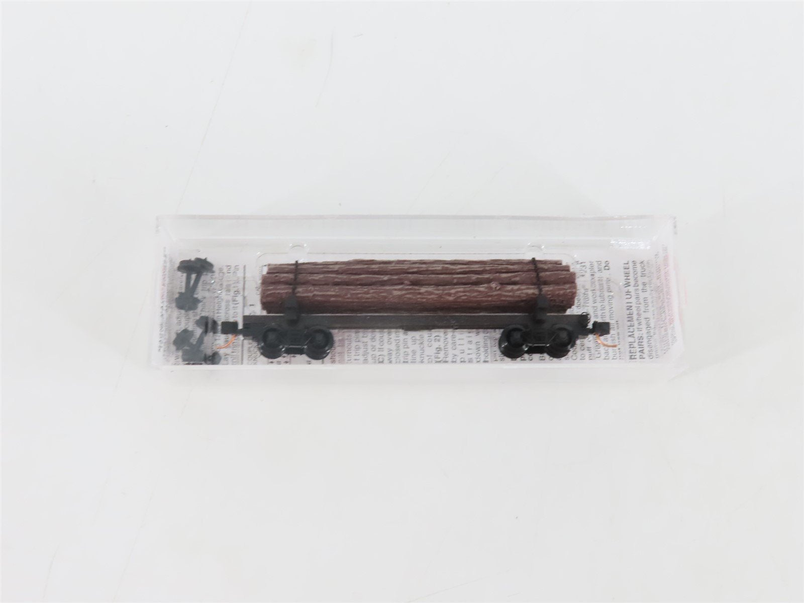 N Scale Micro-Trains MTL 113020 40' Skeleton Log Car w/ Log Load